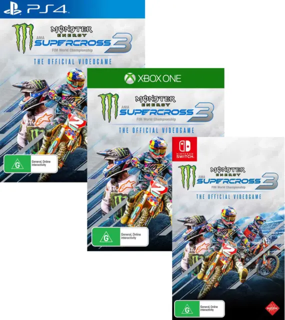 Monster Energy Supercross 3 XBOX One Sony PS4 Playstation 4 Nintendo Switch Game