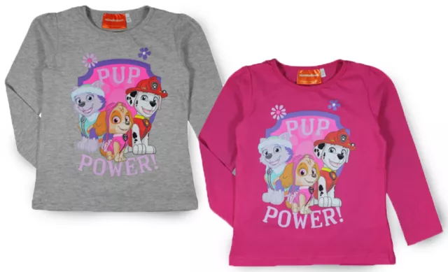 Girls Paw Patrol Long Sleeved T Shirt