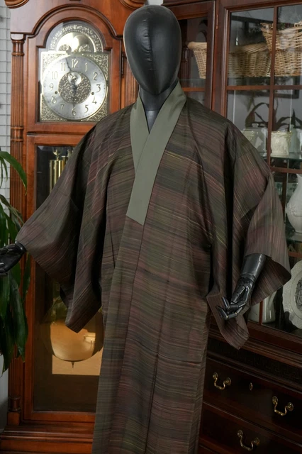 Dear Vanilla Japanese Juban Undergown Men's Kimono Authentic Vintage Japan Mint 2