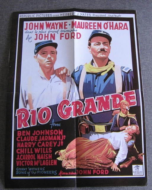 affiches de cinéma - JOHN WAYNE - Rio Bravo - Rio Grande - El Dorado - John Ford