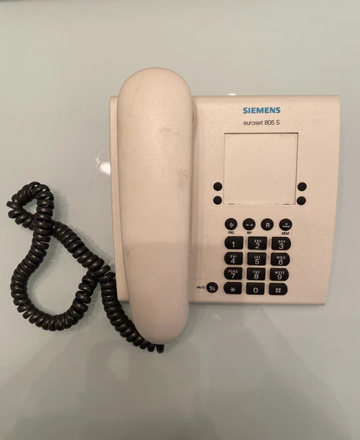 Cornetta Telefono Siemens Euroset 5030/5035/5040 - Ricambio Originale Con Cavo A Spirale (Usata Ma Funzionante)