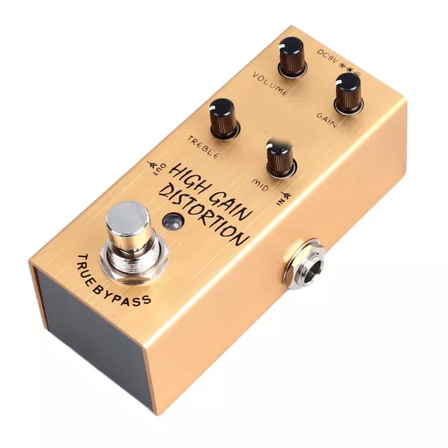 (Gold)Electric Guitar Effector Guitar Pedal For Musical Instrument Tuning VIS