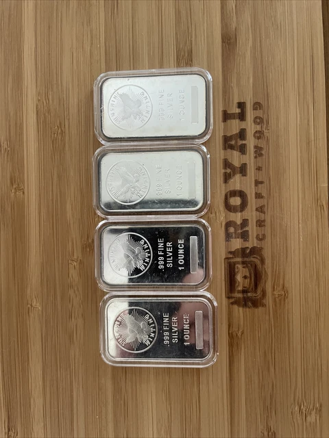 (4) Four - Sunshine Minting One Ounce .999 Fine Silver Bar