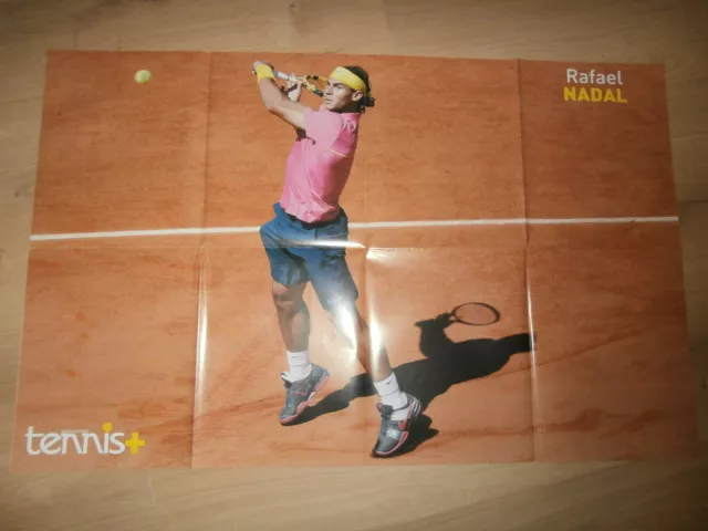 RAFAEL NADAL + A. MAURESMO - DOUBLE GIANT POSTER 82 CM x 54 CM - COLLECTOR