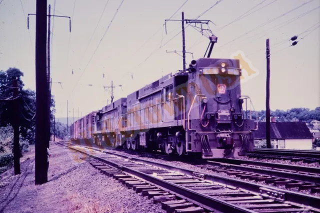 Vtg Duplicate Train Slide 4410 PRR Pennsylvania Railroad Engine X6P063