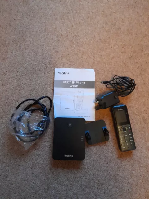 Yealink W70B Base station with W73H Handset (not complete) Yealink W70B Base station with W73H Handset (not complete)