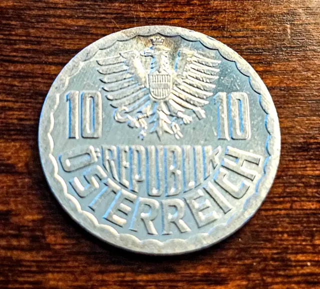 1987 Austria 10 Groschen Coin KM#2878 Ungraded 3747