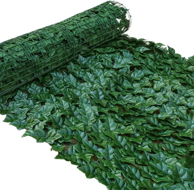 Sichtschutzhecke Windschutz Efeu Sichtschutz Balkonverkleidung Blätterzaun 3*1M