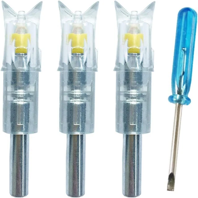 Led Illuminated Archery Nock for Crossbow hunting Arrows .297"to 302"(7.62mm)