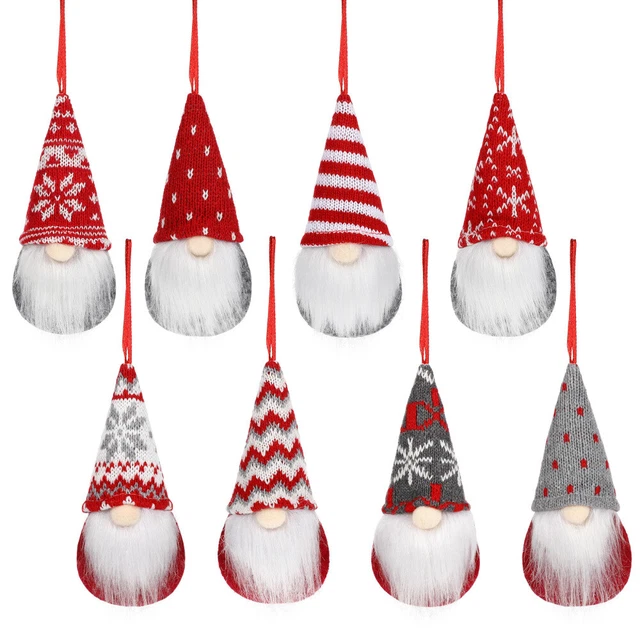 Toyvian 8 stücke Weihnachten Gnomes Weihnachtsbaum Hängende Dekorationen