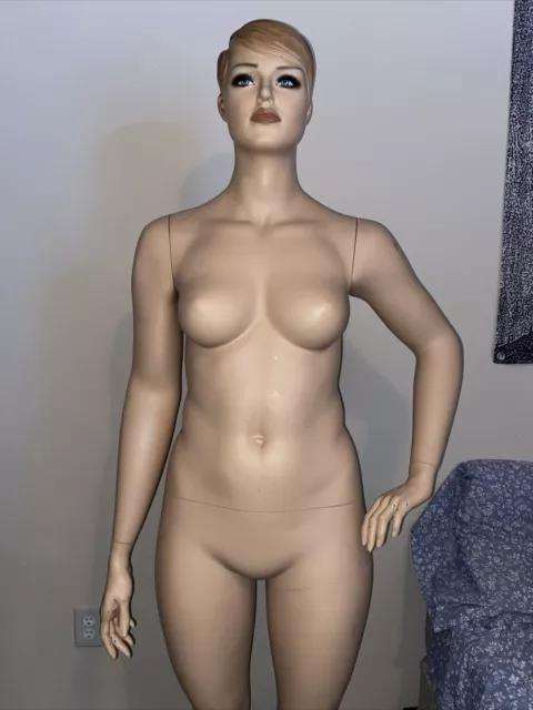 vintage female full body mannequin w/stand