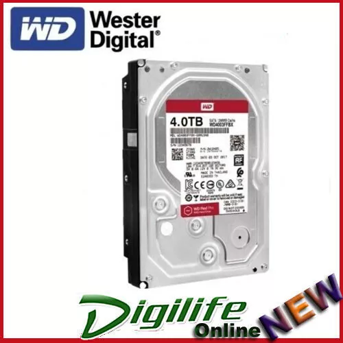 Western Digital WD Red Pro 4TB 3.5" SATA Internal NAS Hard Drive HDD 7200RPM