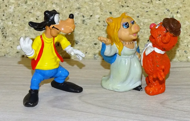 Vintage 1976-77 Miss Piggy & Fozzie Bear Jim Henson's Muppets W.Germany + Bonus