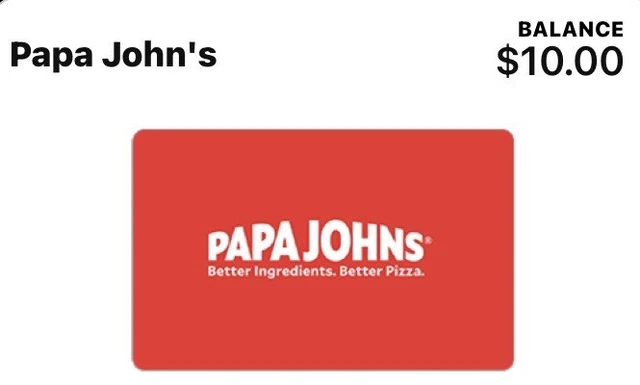 $10 PAPA JOHN'S eGift Card $6.00 - PicClick