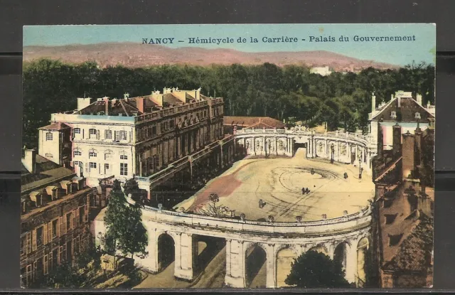 France. Nancy Hemicycle de La Carriere, palais du gouvernement. vintage post C