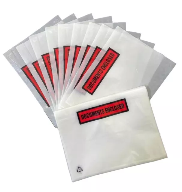 Document Enclosed Envelopes Wallets Self Adhesive A7 A6 A5 A4 Dl Printed & Plain 2