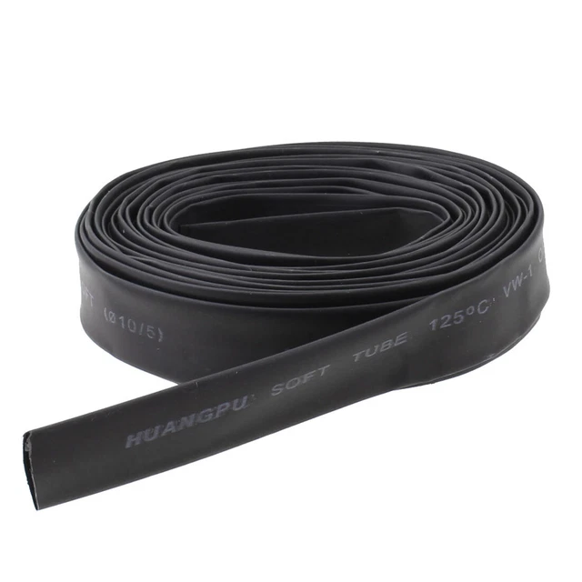10mm Dia Guaina Tubo Termorestringente Termoretraibile Heat Shrink Cavo 5M Nero