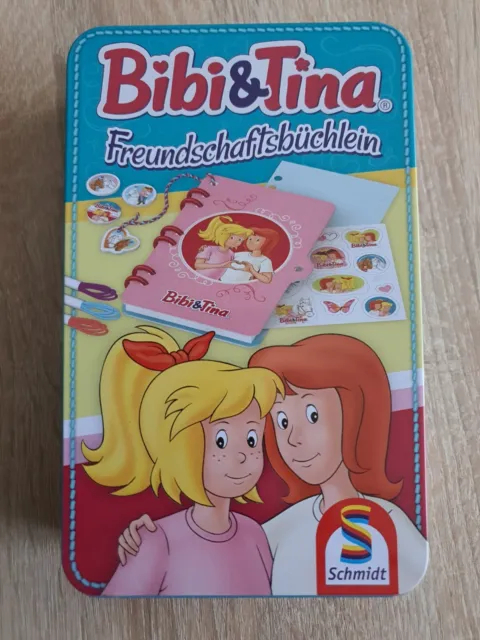 Schmidt Spiele Bibi & Tina Freundschafts Büchlein in Metallbox Spielset