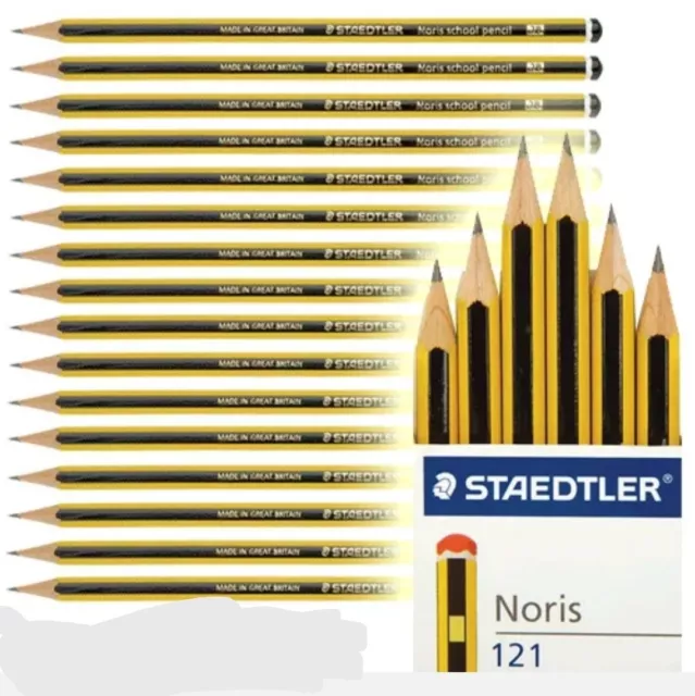 Staedtler Noris School HB Pencils - Pack of 12- Arts & Crafts Sketching -