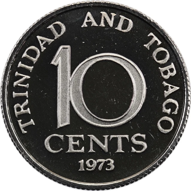 Trinidad & Tobago - 10 Cents - 1973 FM - Proof