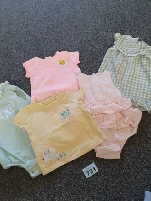 Baby Girls 3-6 Months Mixed Summer Clothes Bundle (B131