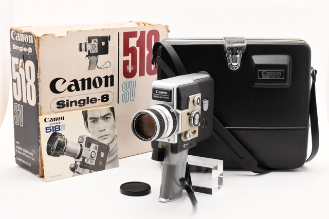 CANON SINGLE-8 518 8mm Film Movie Camera 9.5-47.5mm F1.8 Zoom Lens