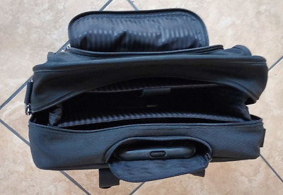 Tumi Tech 58602 Black Ballistic Nylon Rolling Wheeled Laptop Briefcase Luggage 4