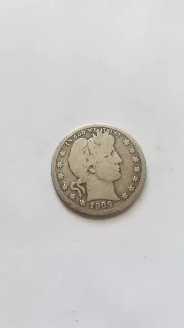 1909-O Barber Quarter ~ Solid Good Priced Right!