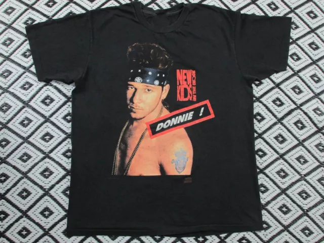 NEW KIDS ON THE BLOCK DONNIE WAHLBERG Shirt Black Mens Unisex S-5XL NE2468