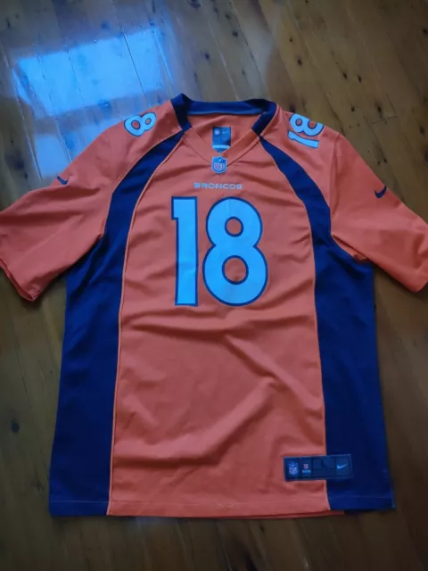 Nike On Field Peyton Manning Denver Broncos Football Jersey Size L, See Descript