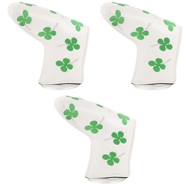 3x pratico pu portatile comodo copertura per mazze golf per putter