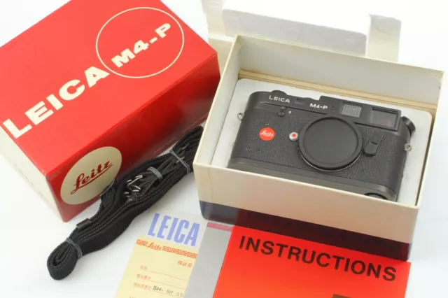 [ Near MINT++ in Box ] Leitz Leica M4-P Black 35mm Rangefinder Film Camera JAPAN