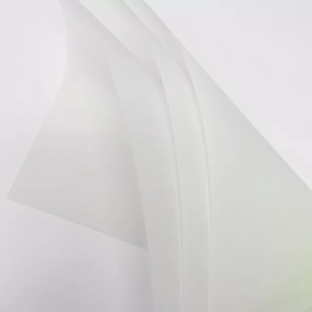 10 Hojas De Lujo Pergamino Extra Blanco 180gsm - Tamaño Aprox 148mm x 210mm