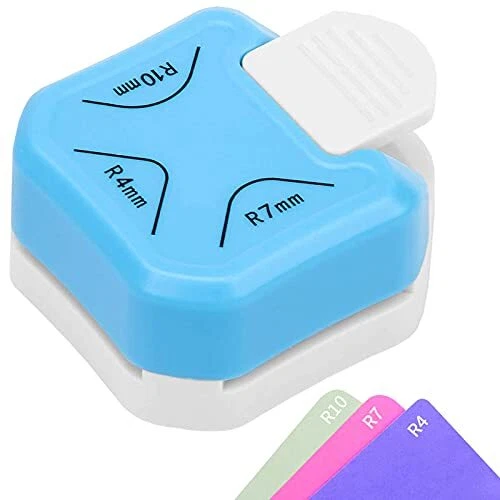 3 in 1 Corner Rounder Punch,R4mm R7mm R10mm Corner Cutter for Paper Craft