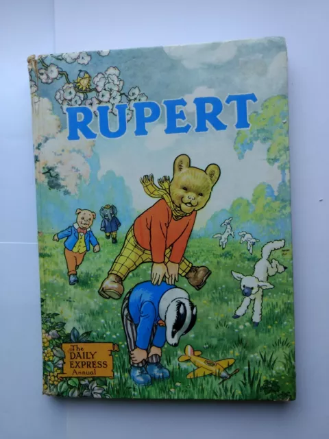 Rupert Bear Annual 1958 Inscribed Not Price Clipped Painting neatly done Good