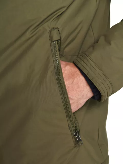 Giubbotto uomo invernale North Sails giacca casual con cappuccio e tasche verde 3