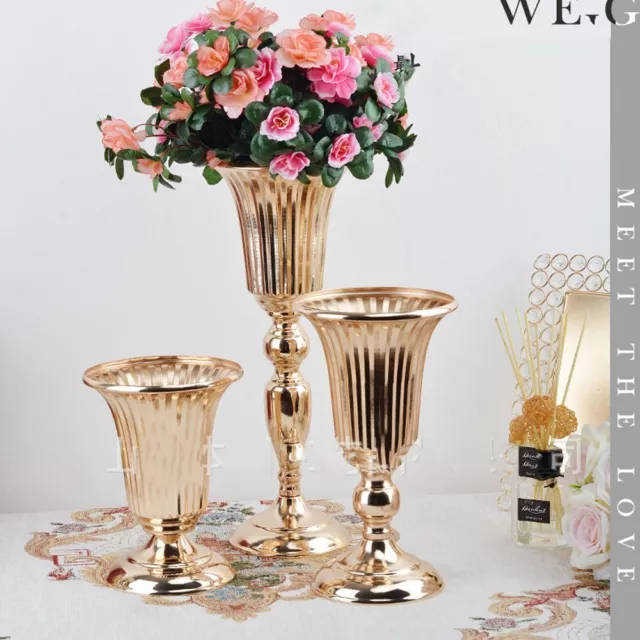 Decor Modern Ornaments Metal Vase Flower Vase Flower Bottle Wedding Flower Vase