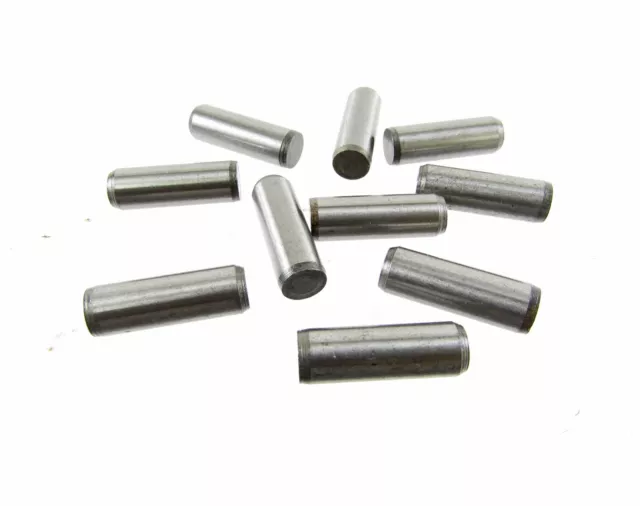 * Lot of 10 * Stainless Steel Dowel Pins MS16555-646 - 1/4" (D) x 3/4" (L)