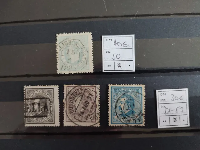 Briefmarken Portugal 50,51-53 gestempelt