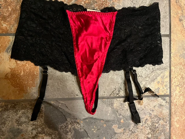 Vintage Fredericks Of Hollywood Jacalyn Bennett Garter Belt String Thong New