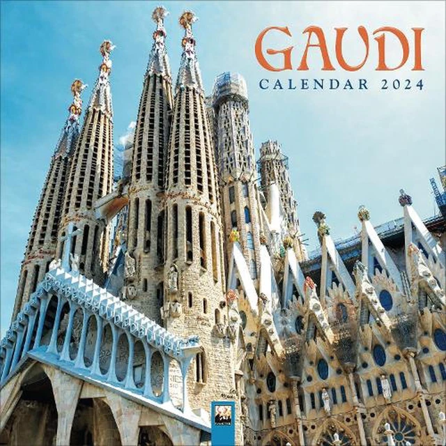 GAUDI WALL CALENDAR 2024 (Art Calendar) by Flame Tree Studio (English