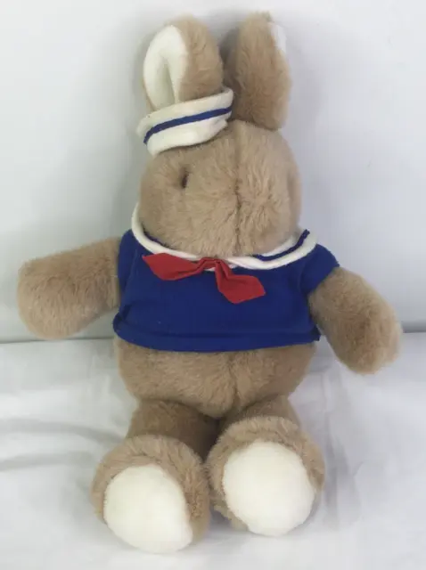 Vintage 1990 Gund Sailor Nautical Bunny Rabbit Skippy Plush Stuffed Animal Doll
