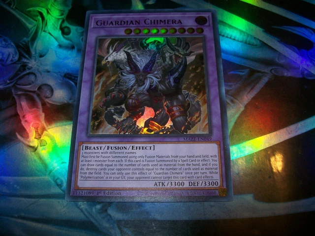 Guardian Chimera 1st Edition Ultra Rare MAZE-EN049 Yu-Gi-Oh!