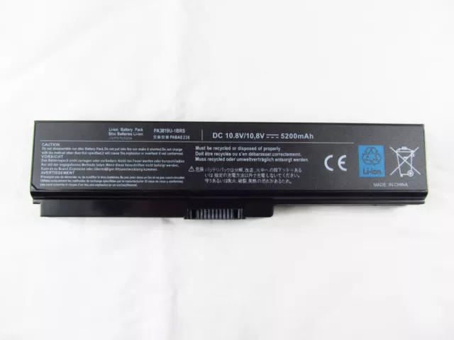 Laptop Battery for TOSHIBA Satellite C600 C665 C670 C680 L745 L750 PA3817U-1BRS