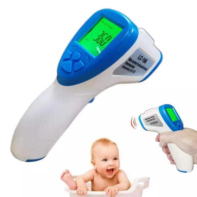 Digital Thermometer IR Infrared Non-Contact Forehead Adult/Baby Temperature Gun 2