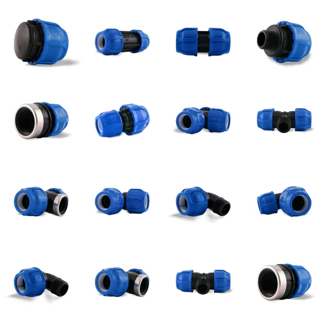 DOJA Barcelona PE-Rohr-Verschraubung Innengewinde – 25 X 1", 4er-Pack, PP-Klemmverbinder Für Wasserleitungen & Bewässerung