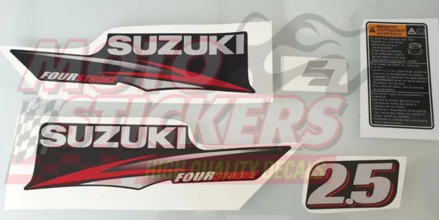 Suzuki 2.5 Quatre-Temps - Kit Autocollant Couverture