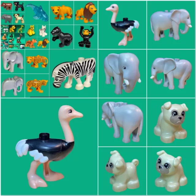 Lego Duplo Tiere  Waldtiere Bauernhoftiere Wildtiere Haustiere Auswählen  #D/11