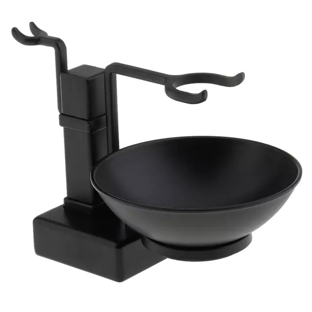 support de bol de rasage en alliage mens set set rasoir tasse porte-gobelet noir