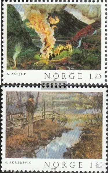 Norway 823-824 (complete issue) unmounted mint / never hinged 1980 Paintings